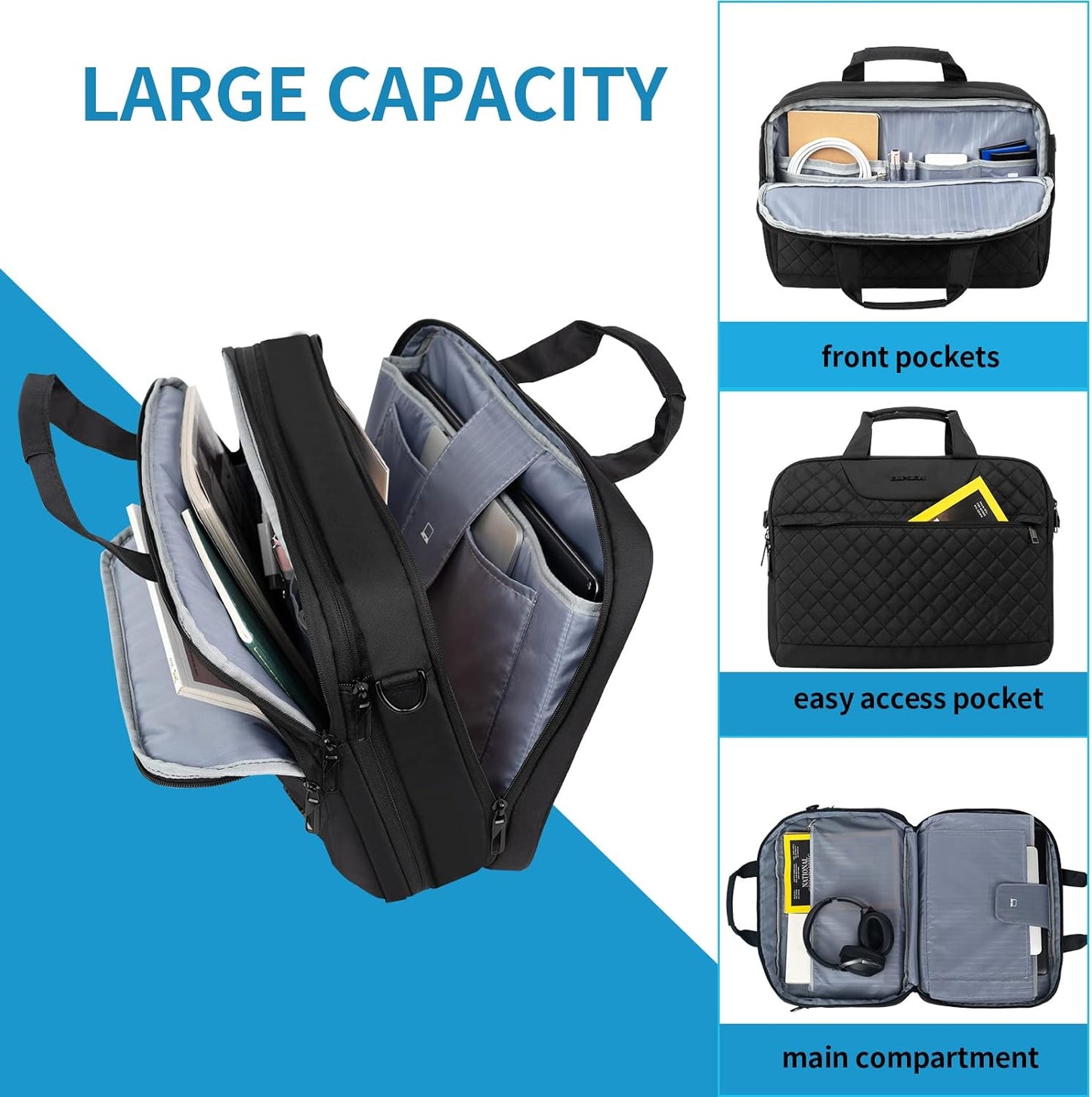 Laptop Bag 17.3 Inch Expandable