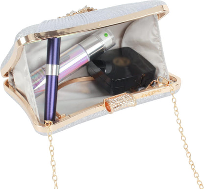 Lattice Pattern Metal Handbag