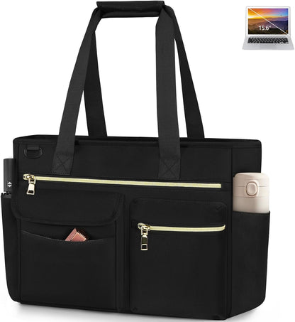 Tote Bag with Zipper Large 15.6 Inch Laptop