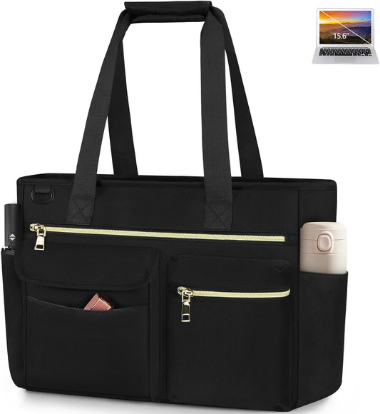 Tote Bag with Zipper Large 15.6 Inch Laptop