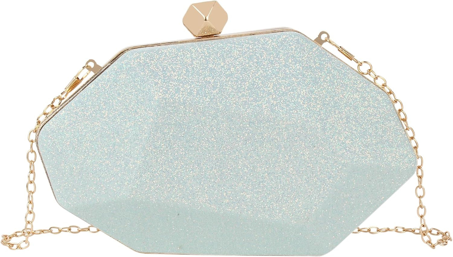 Lattice Pattern Metal Handbag