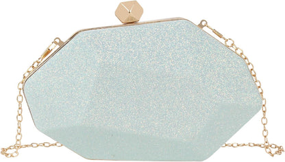 Lattice Pattern Metal Handbag