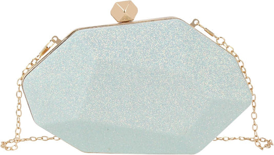 Lattice Pattern Metal Handbag