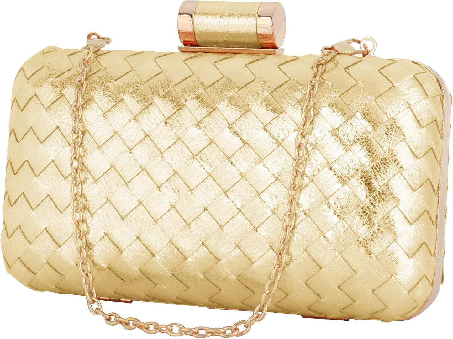 Lattice Pattern Metal Handbag