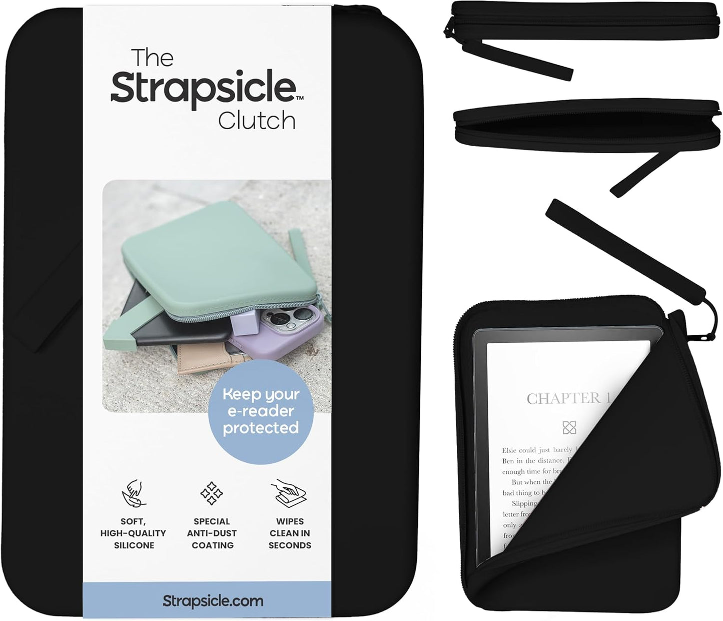 Silicone Clutch for Kindle & E-Readers 6.8″– 7″