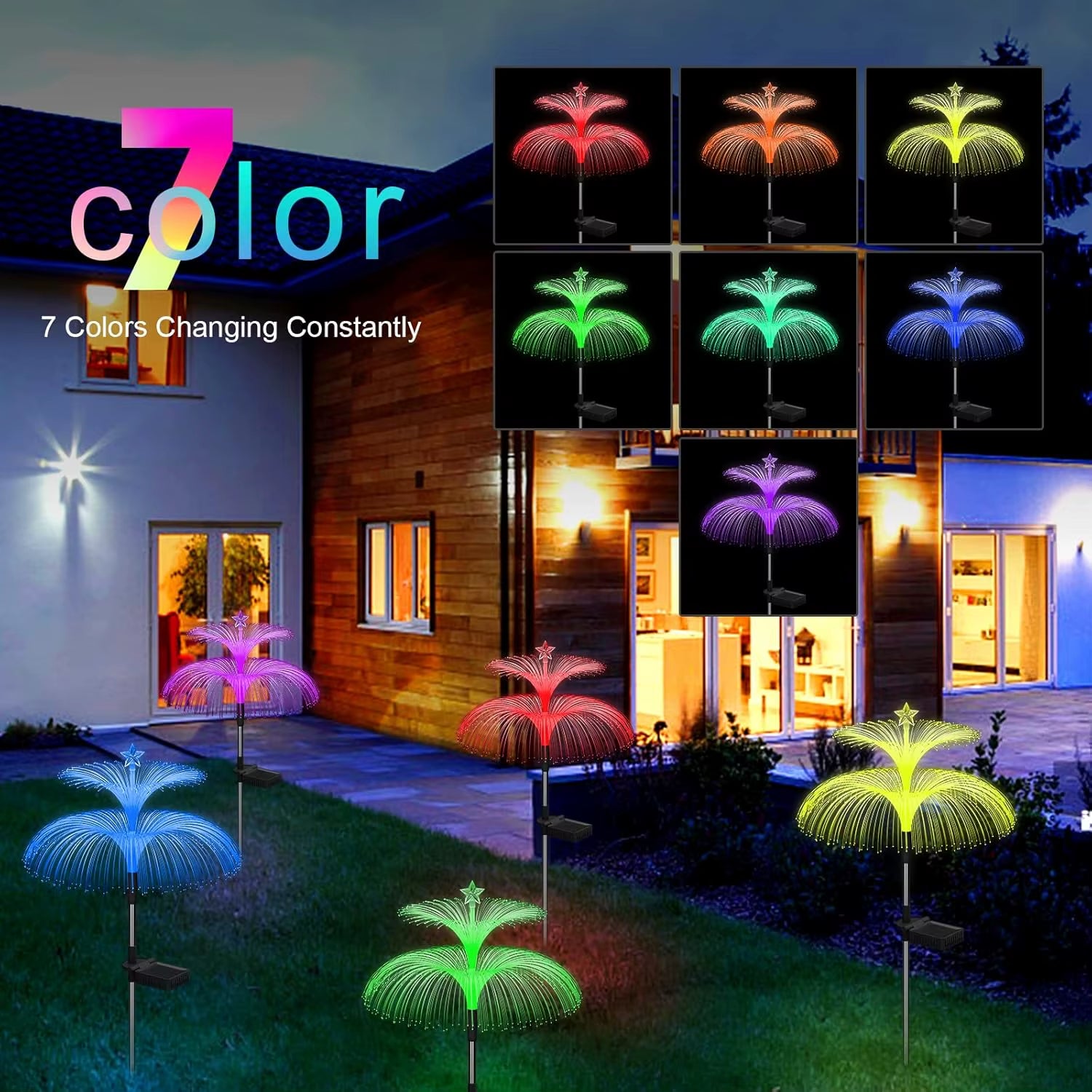 Solar Garden Lights 7 Colour