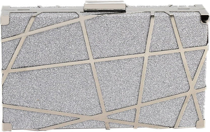 Lattice Pattern Metal Handbag