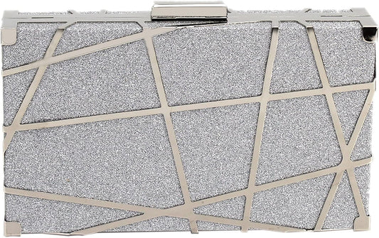 Lattice Pattern Metal Handbag