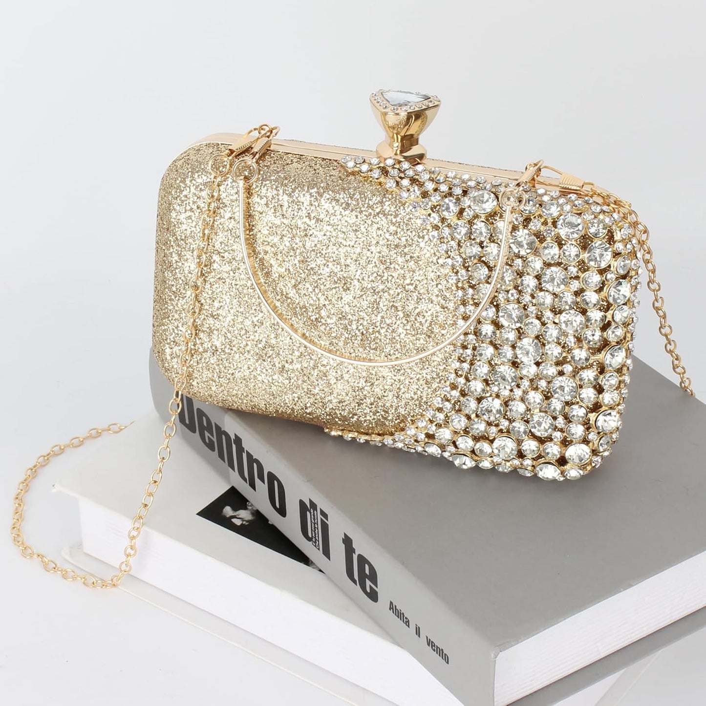 Lattice Pattern Metal Handbag