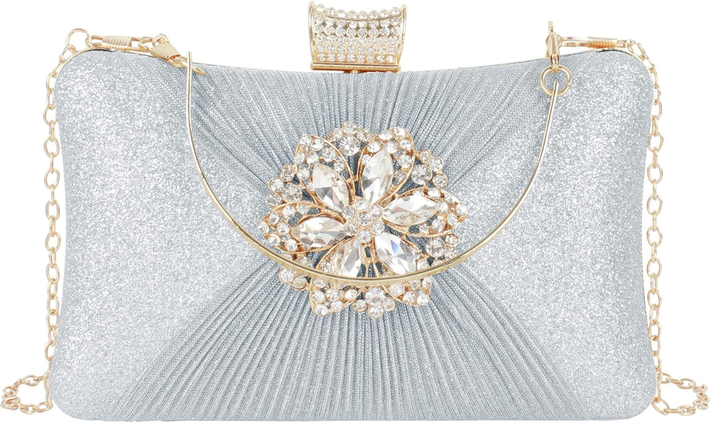 Lattice Pattern Metal Handbag