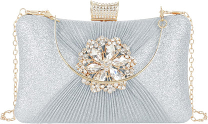 Lattice Pattern Metal Handbag