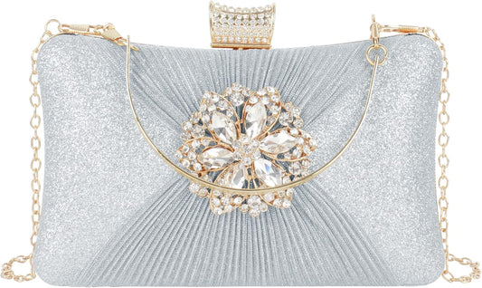 Lattice Pattern Metal Handbag