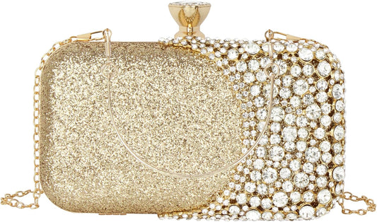 Lattice Pattern Metal Handbag