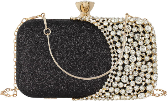 Lattice Pattern Metal Handbag