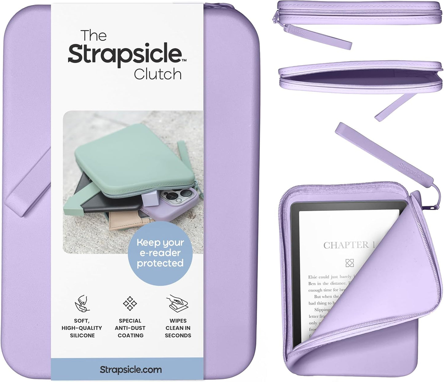 Silicone Clutch for Kindle & E-Readers 6.8″– 7″