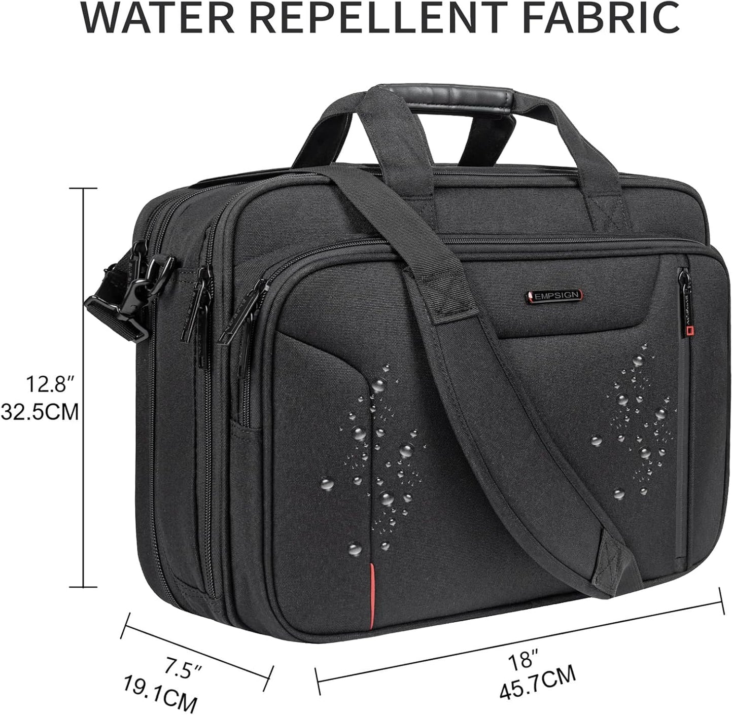Laptop Bag 17.3 Inch Expandable