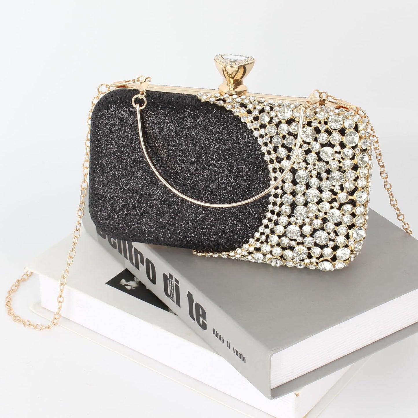 Lattice Pattern Metal Handbag