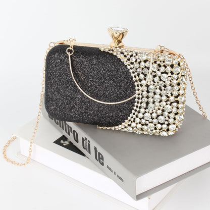 Lattice Pattern Metal Handbag