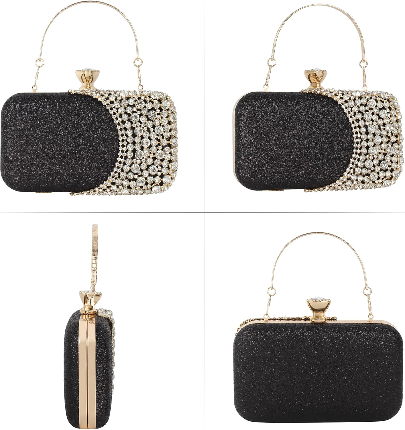 Lattice Pattern Metal Handbag