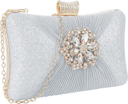 Lattice Pattern Metal Handbag