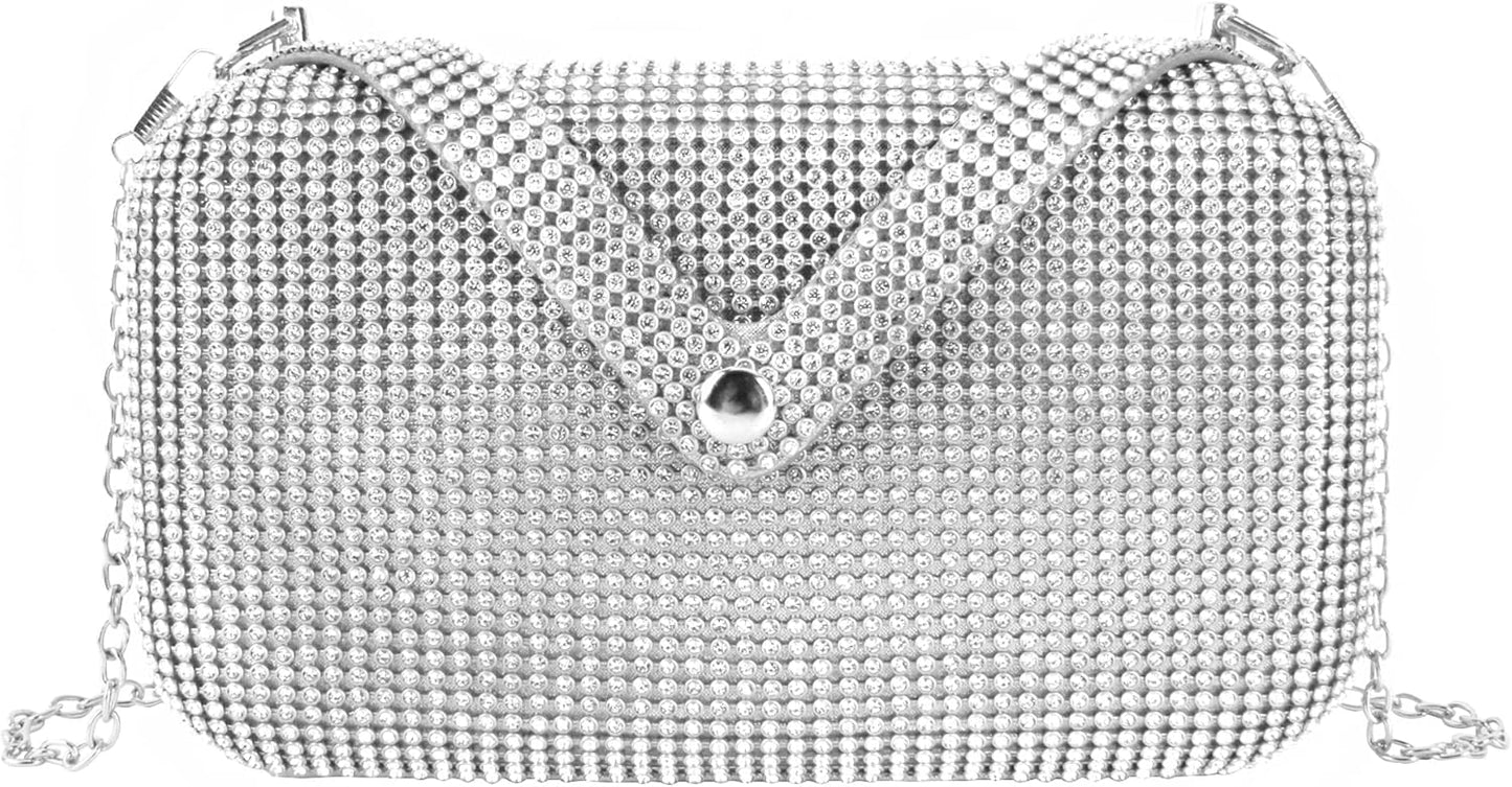 Lattice Pattern Metal Handbag