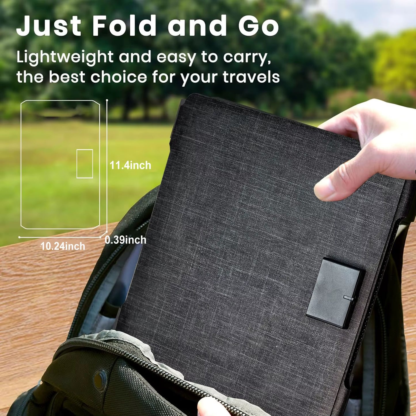 Solar Panel Foldable 35W Solar Panel Camping Solar Charger with USB-B PD 35 W, Type Max Solar Charger, Solar Module Folda