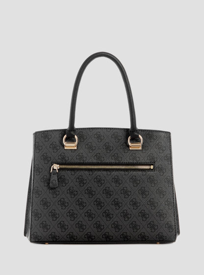 Black Logo Noelle Girlfriend Satchel Bag