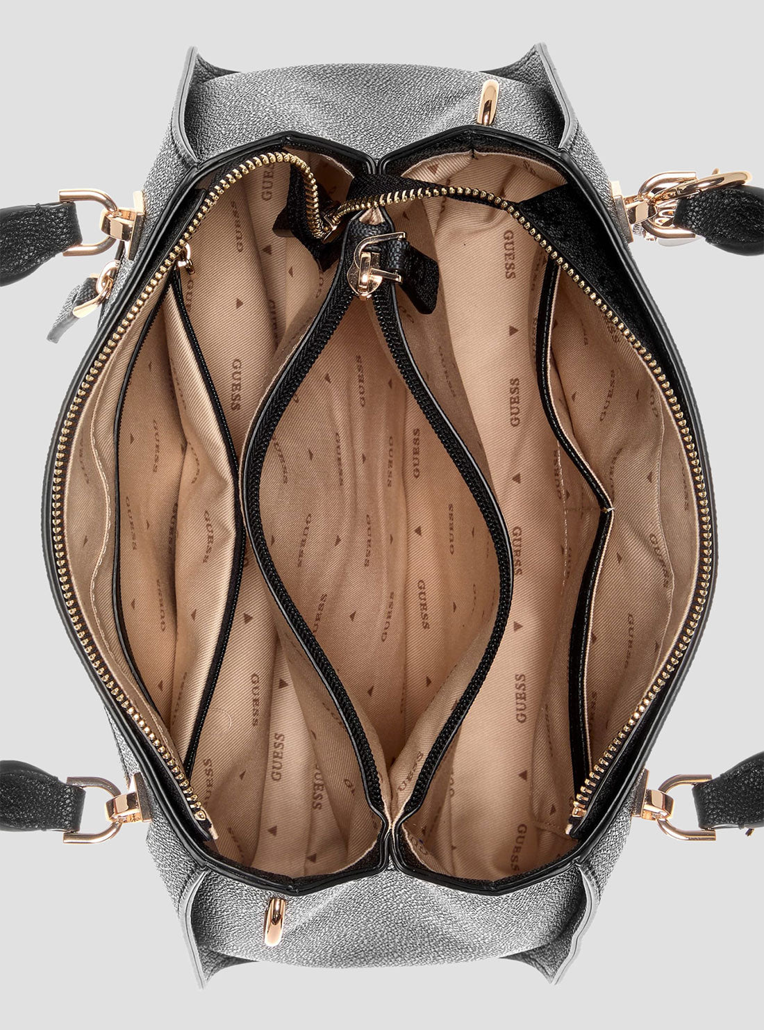 Black Logo Noelle Luxury Satchel Bag