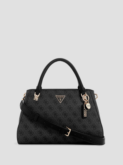 Black Logo Noelle Luxury Satchel Bag