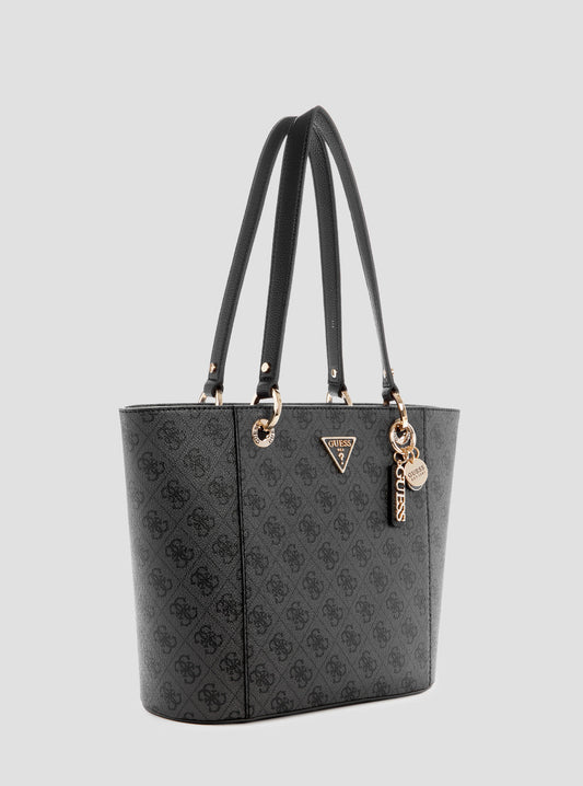 Black Logo Noelle Small Elite Tote Bag