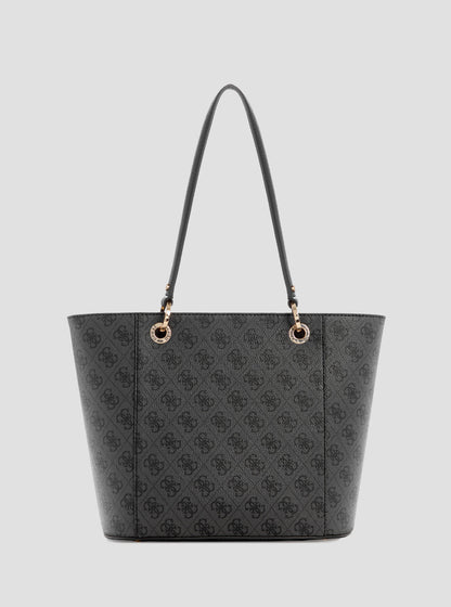 Black Logo Noelle Small Elite Tote Bag