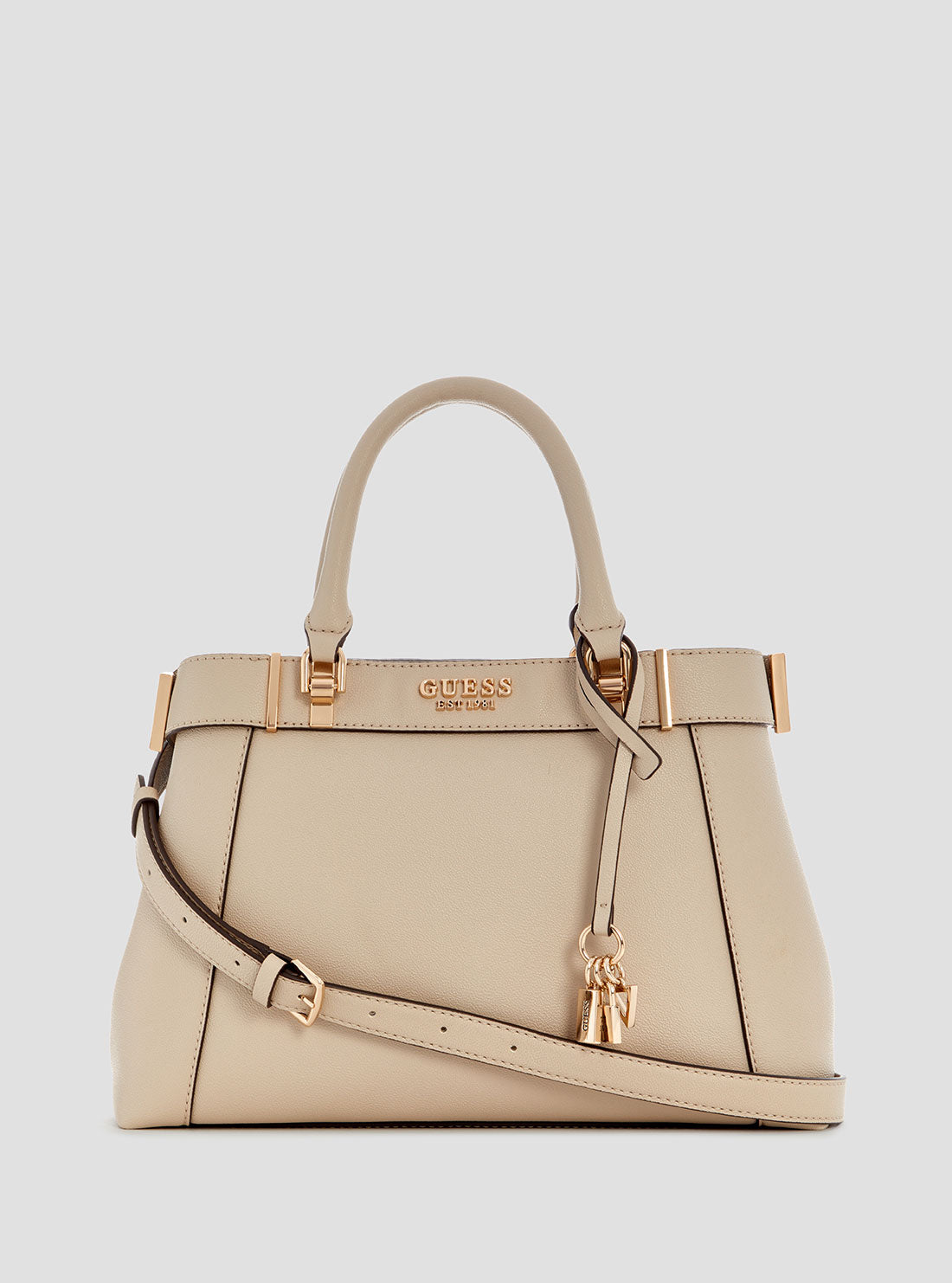 Beige Anadela Compartment Satchel