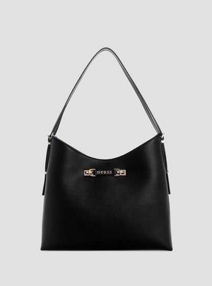 Black Lefia Large Hobo Bag