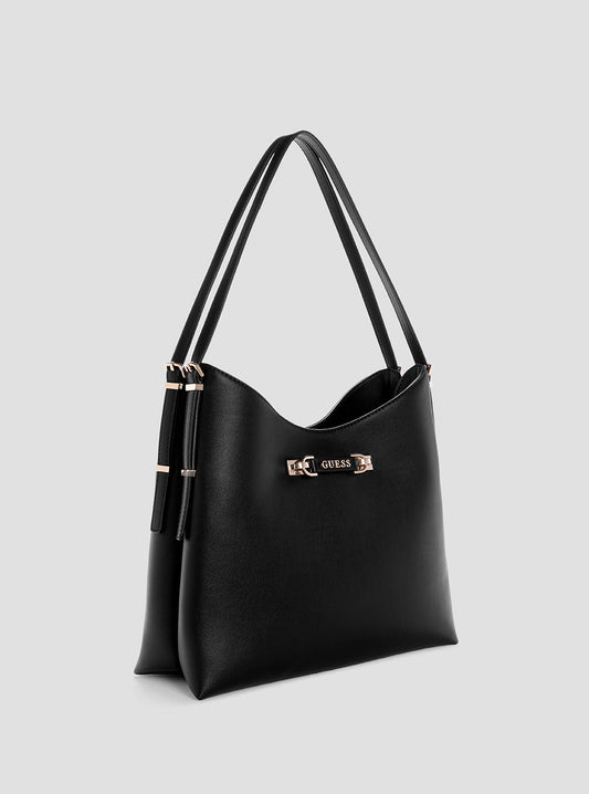 Black Lefia Large Hobo Bag