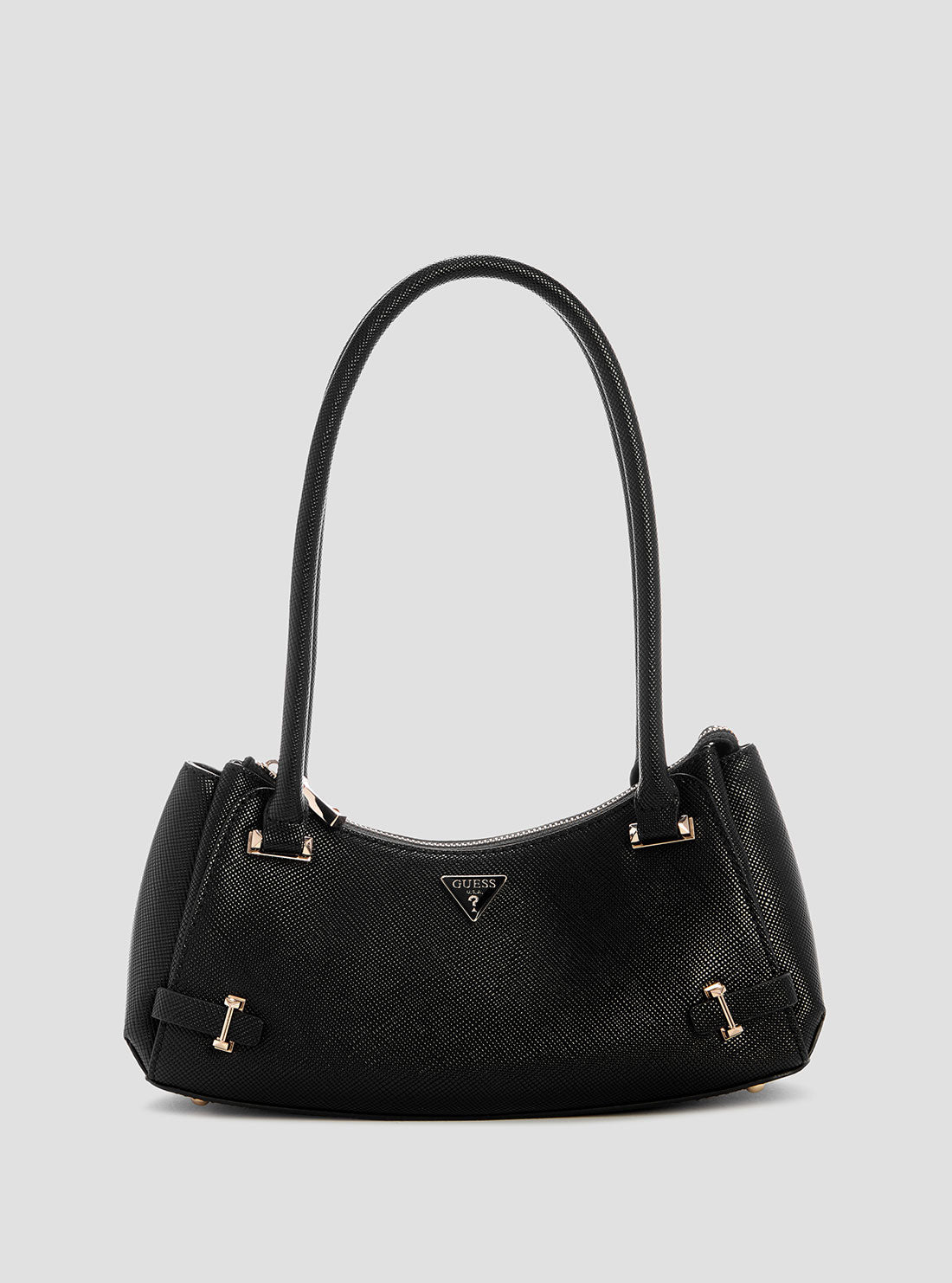 Black Rosalba Top Zip Shoulder Bag