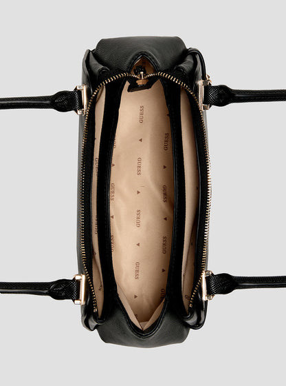 Black Rosalba Top Zip Shoulder Bag