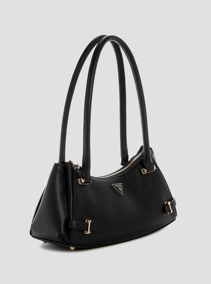 Black Rosalba Top Zip Shoulder Bag
