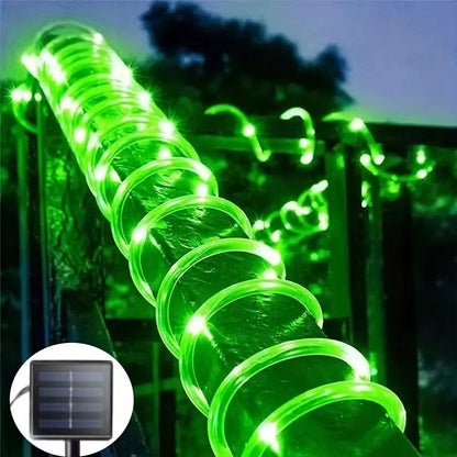 Solar Rope LED Lights Outdoor Garden Waterproof 8 Light Modes