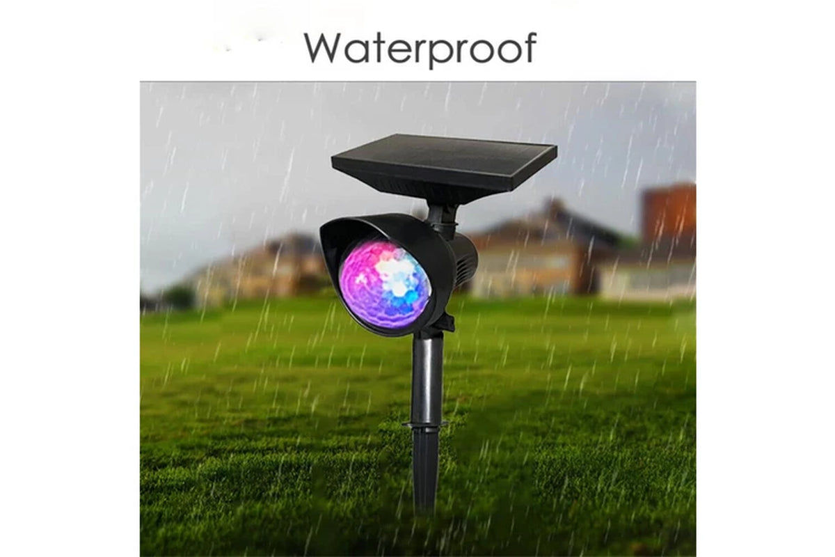Solar Rotating Color Projection Light