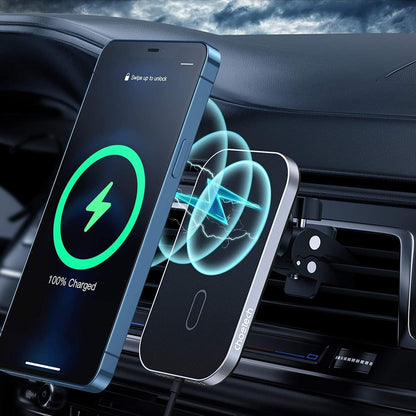 T200-F-V2 (201BK) 15W Magleap Magnetic Wireless Car Charger Holder with 1M Cable