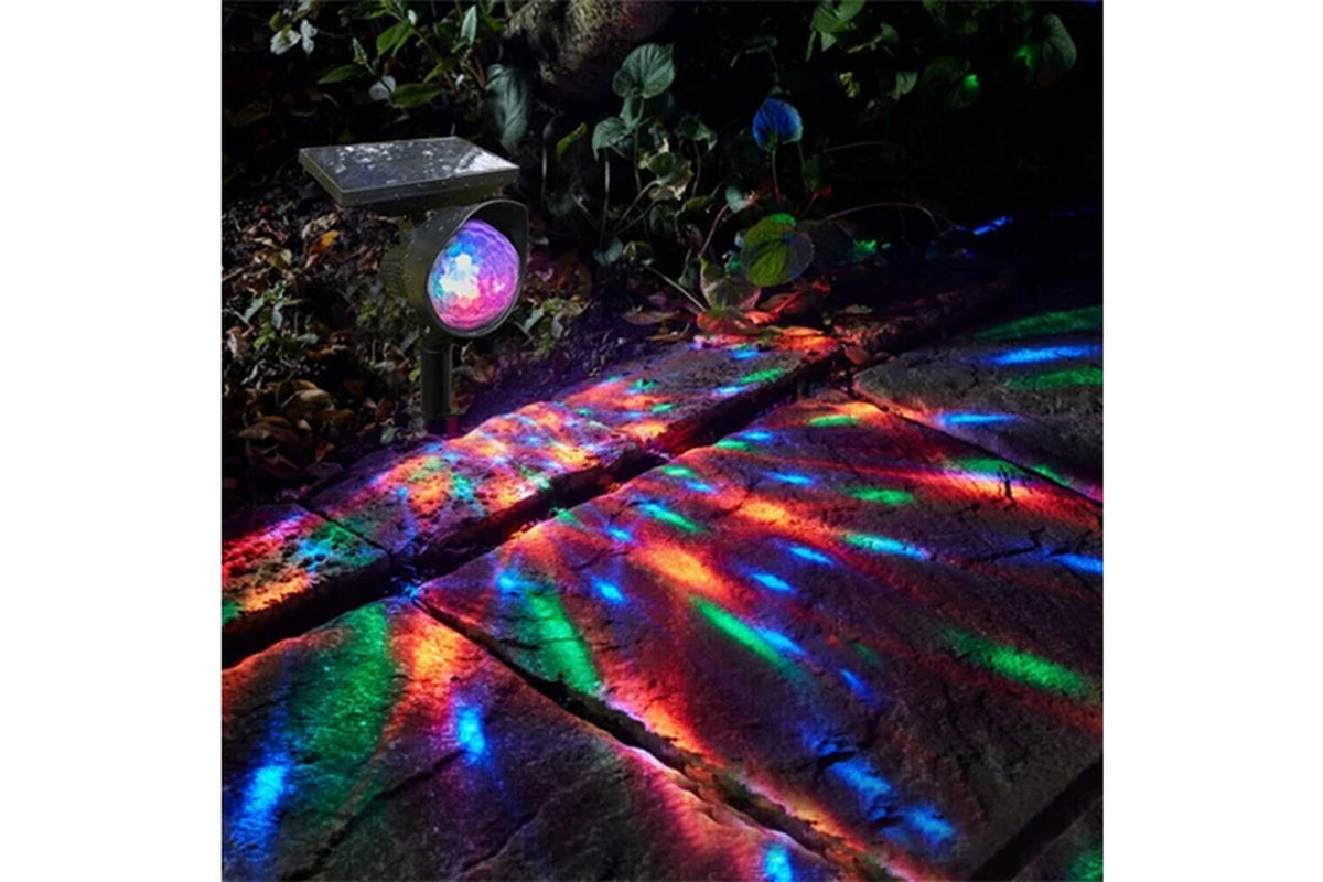 Solar Rotating Color Projection Light