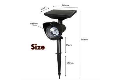 Solar Rotating Color Projection Light